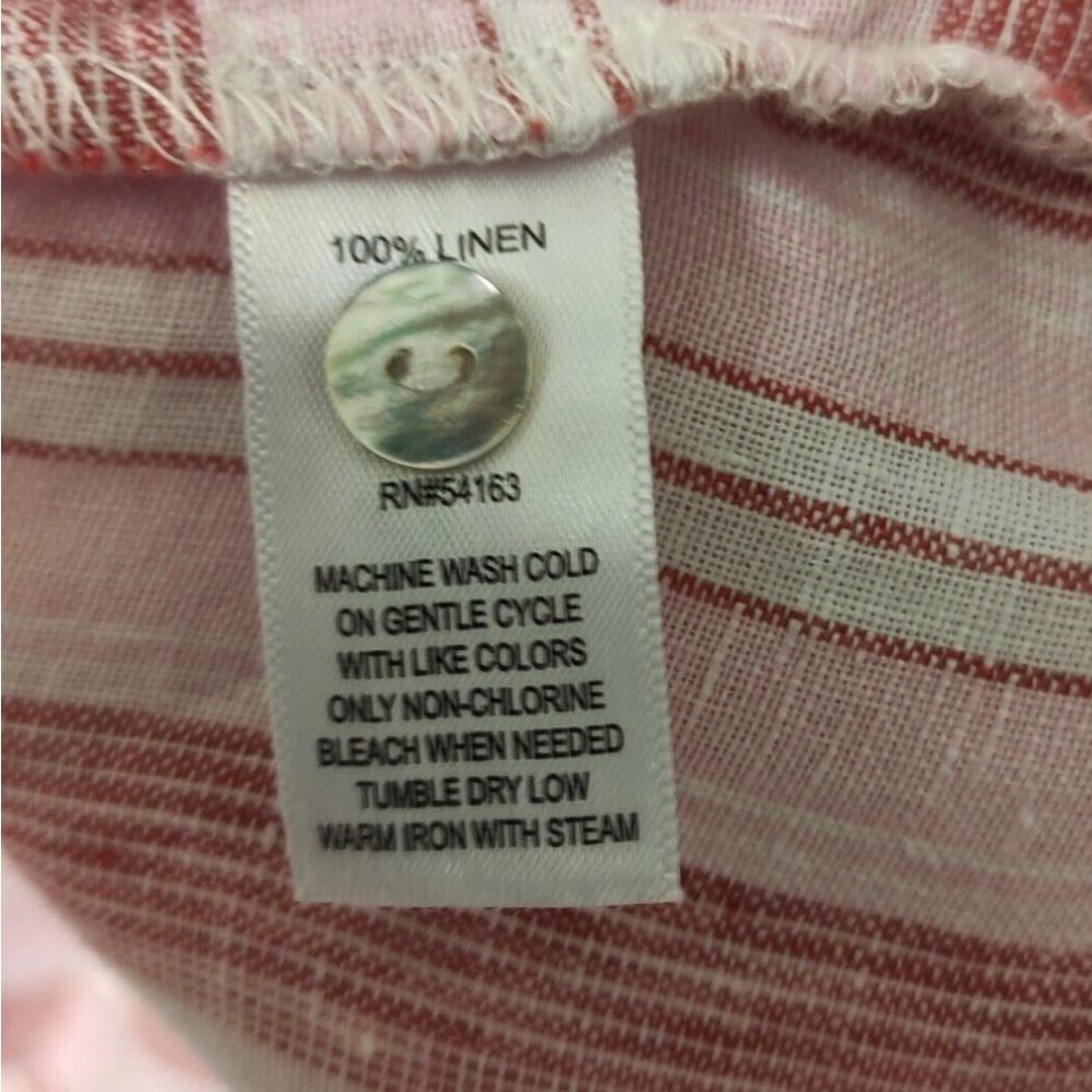 Marc New York Andrew Marc Linen Partial Button Do… - image 6